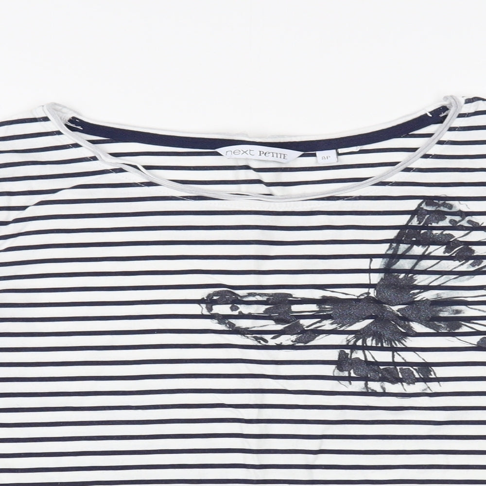 Womens UK Size 8 NEXT White Basic T-Shirt