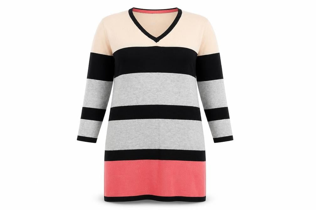 Womens UK Size 14 F&F Multicoloured Tunic Jumper