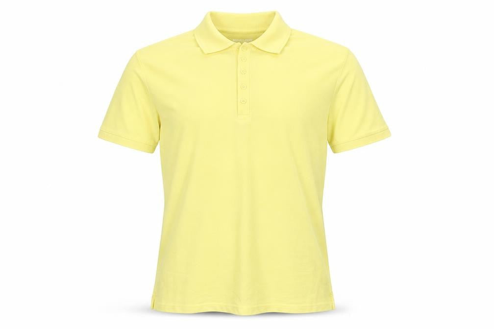 Dunnes Mens Yellow  Cotton  Polo Size S Collared Button