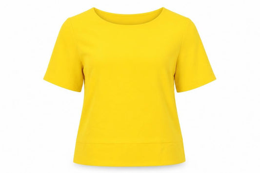 Womens UK Size L Dunnes Stores Yellow Basic Blouse