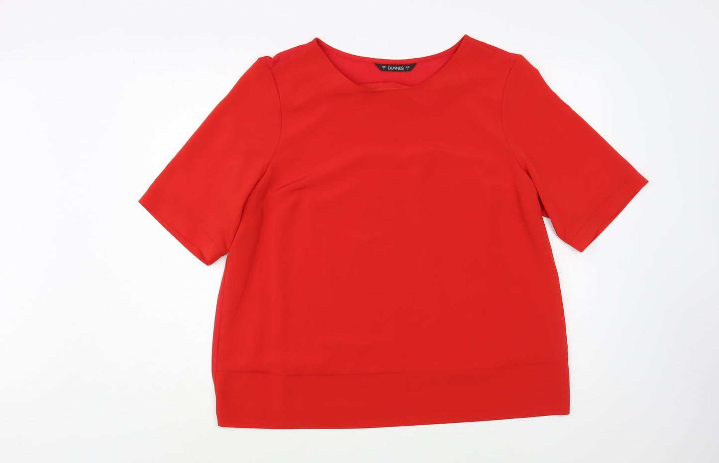 Womens UK Size L Dunnes Stores Red Basic Blouse