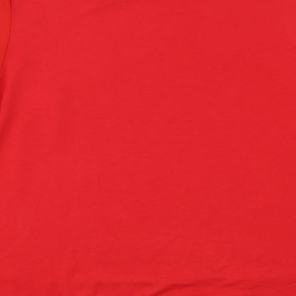 Womens UK Size L Dunnes Stores Red Basic Blouse