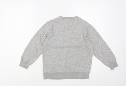 George Girls Grey  Cotton Pullover Sweatshirt Size 6-7 Years  Pullover - Tokyo
