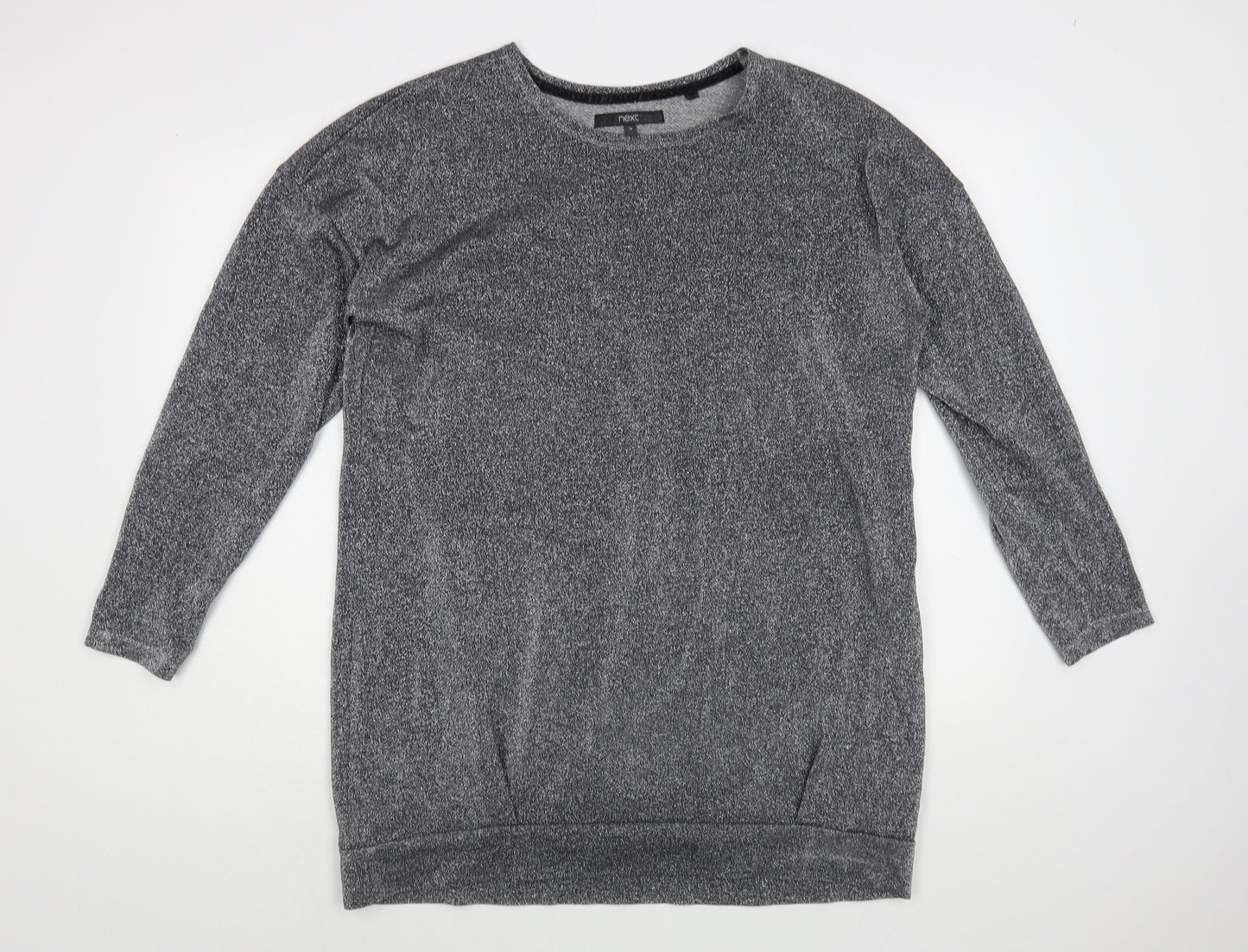 Womens UK Size 14 NEXT Silver Pullover Jumper