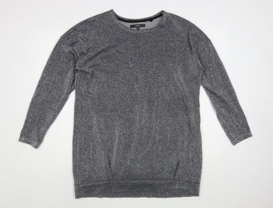 Womens UK Size 14 NEXT Silver Pullover Jumper