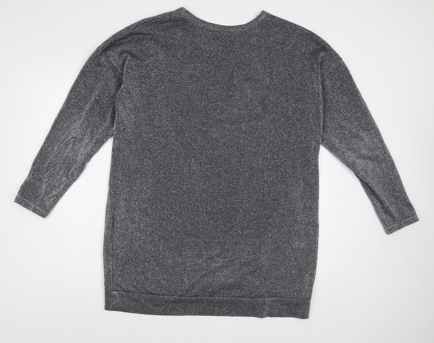 Womens UK Size 14 NEXT Silver Pullover Jumper