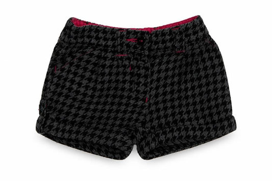 Dunnes Stores Girls Black Herringbone Polyester Capri Trousers Size 9-12 Months   - Shorts Girl