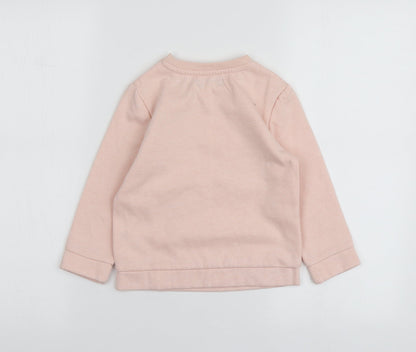 Abcd R Girls Pink Geometric Polyester Cape Sweatshirt Size 5 Years