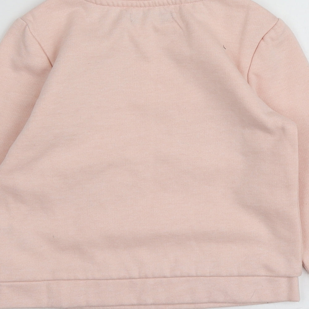 Abcd R Girls Pink Geometric Polyester Cape Sweatshirt Size 5 Years