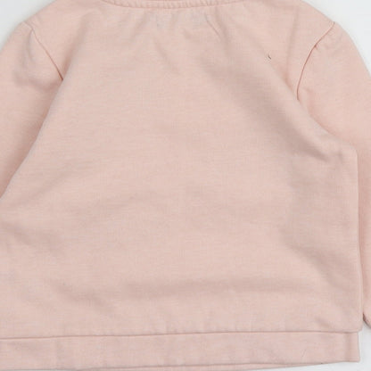 Abcd R Girls Pink Geometric Polyester Cape Sweatshirt Size 5 Years
