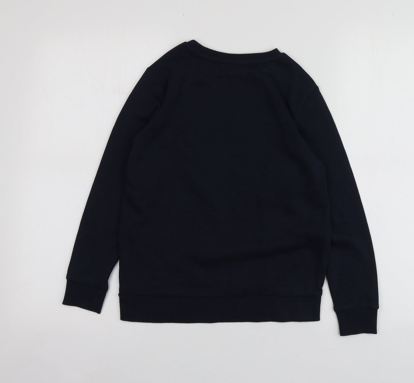 Dunnes Stores Boys Blue Geometric Cotton Pullover Sweatshirt Size 8-9 Years   - Santa Hoodie