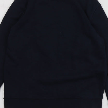 Dunnes Stores Boys Blue Geometric Cotton Pullover Sweatshirt Size 8-9 Years   - Santa Hoodie