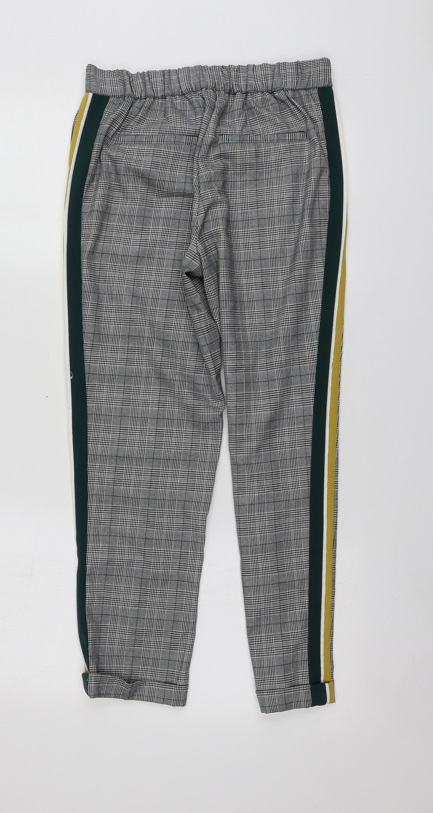 Womens UK Size XS Zara Regular Fit Chino Grey Trousers