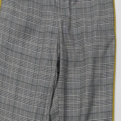 Womens UK Size XS Zara Regular Fit Chino Grey Trousers