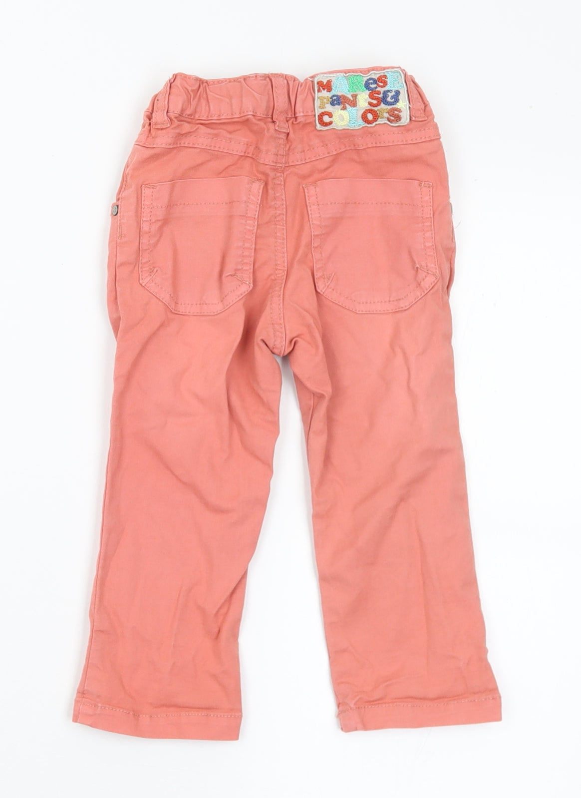Marese Girls Pink  Cotton Capri Jeans Size 18-24 Months  Button