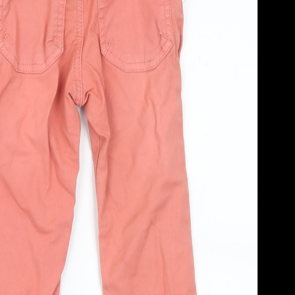 Marese Girls Pink  Cotton Capri Jeans Size 18-24 Months  Button
