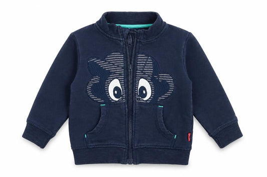 name it Boys Blue  Cotton Full Zip Jumper Size 9-12 Months