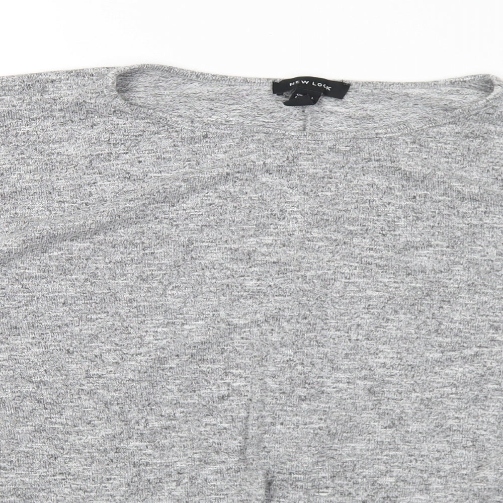 Womens UK Size L New Look Grey Pullover Jumper