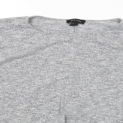 Womens UK Size L New Look Grey Pullover Jumper