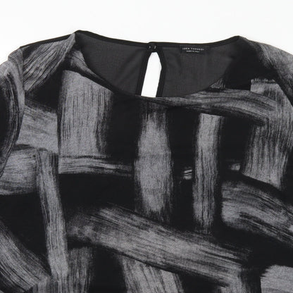 Womens UK Size M Luca Vanucci Black Tunic Jumper