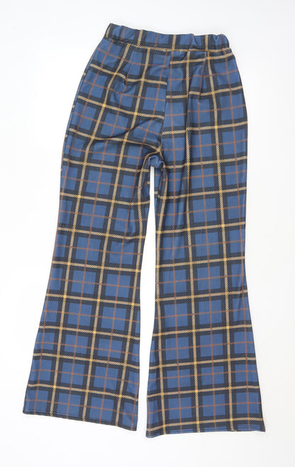 Chemistry Womens Multicoloured Plaid Polyester Trousers  Size 25 in L31 in Regular