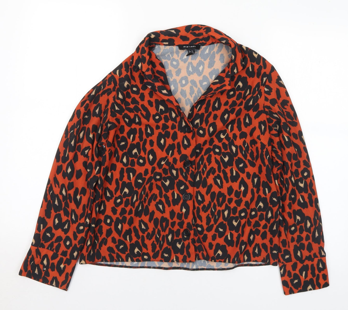 Womens UK Size 8 New Look Multicoloured Basic Blouse