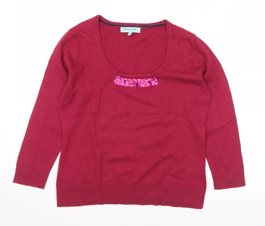 Womens UK Size XL Dickins & Jones Pink Pullover Jumper