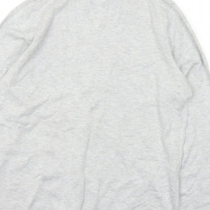 Pull&Bear Mens Grey Roll Neck  Viscose Pullover Jumper Size M