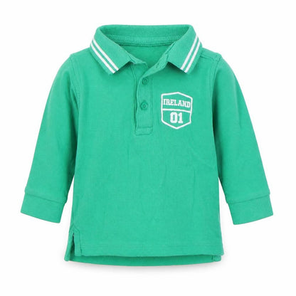 Dunnes Boys Green  100% Cotton Basic Polo Size 3-6 Months Collared Pullover - Ireland