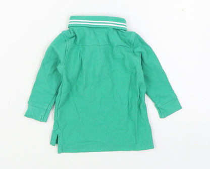 Dunnes Boys Green  100% Cotton Basic Polo Size 3-6 Months Collared Pullover - Ireland