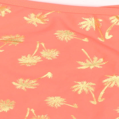 George Girls Orange Geometric Polyester A-Line Skirt Size 10-11 Years  Regular  - Swim skirt