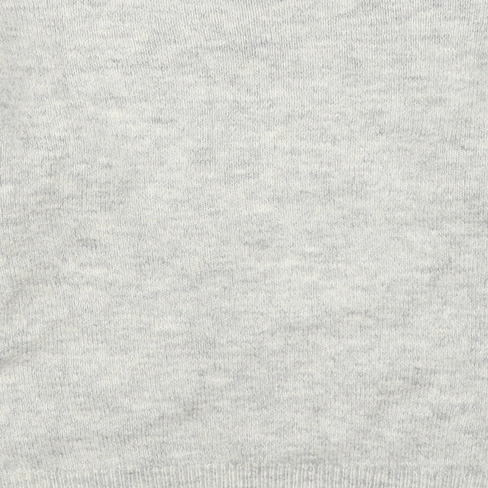 RESERVED Girls Grey Round Neck  Acrylic Pullover Jumper Size 10-11 Years  Pullover