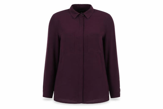 Womens UK Size 8 New Look Purple Basic Button-Up