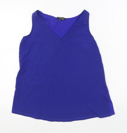 Womens UK Size 12 Warehouse Blue Basic Tank
