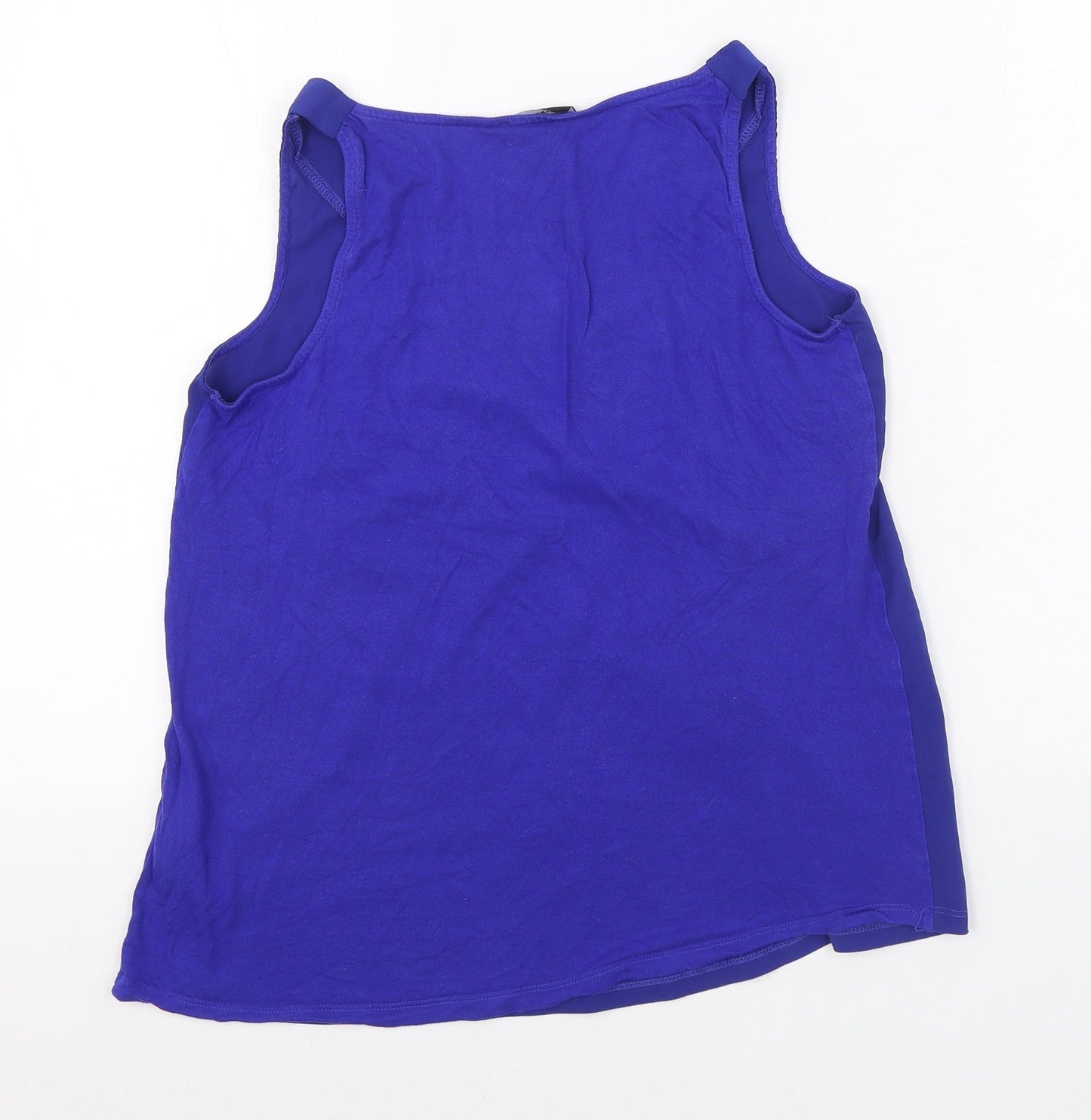 Womens UK Size 12 Warehouse Blue Basic Tank