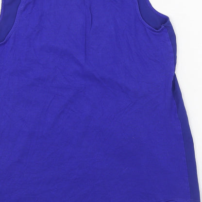 Womens UK Size 12 Warehouse Blue Basic Tank