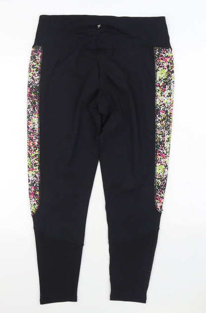 Womens UK Size L Workout  Jogger Black Leggings