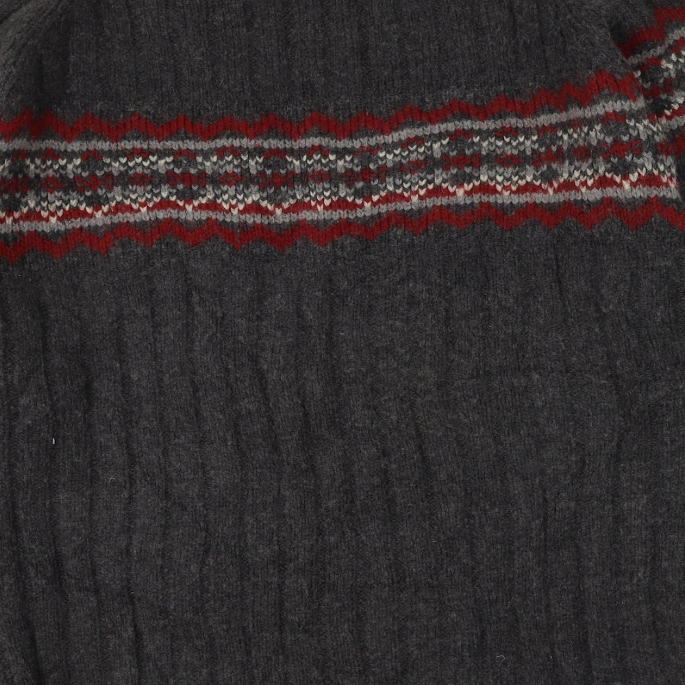 Classics Womens Purple Collared  Polyester Cardigan Jumper Size 20