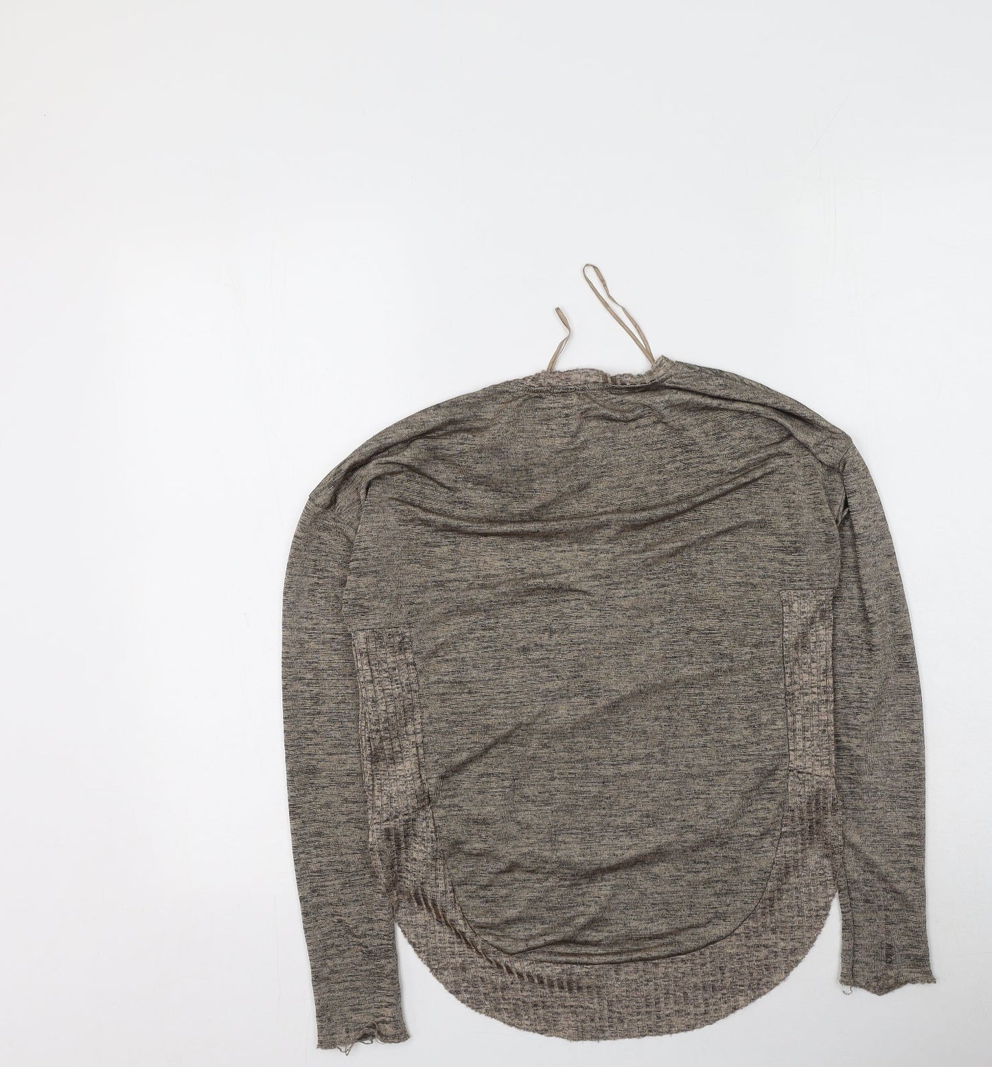 Womens UK Size S Zara Brown Basic Blouse