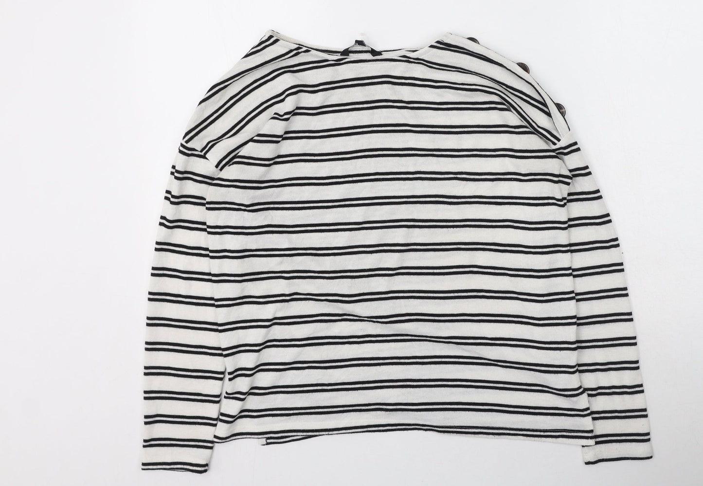 Womens UK Size 8 peacoks White Pullover Jumper
