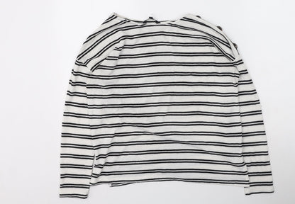 Womens UK Size 8 peacoks White Pullover Jumper