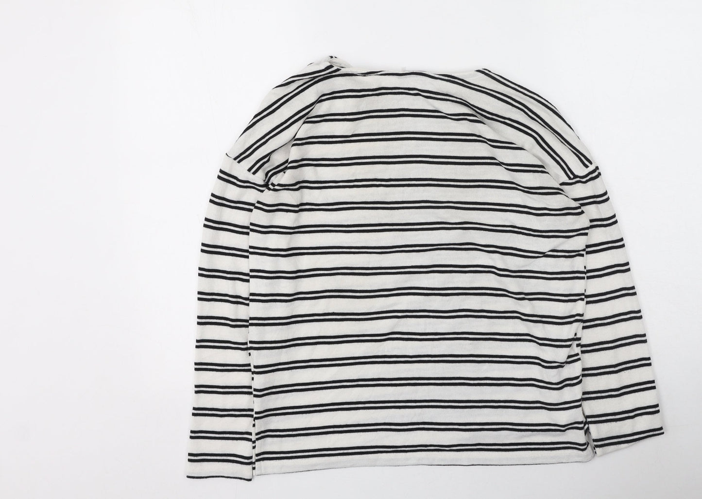 Womens UK Size 8 peacoks White Pullover Jumper