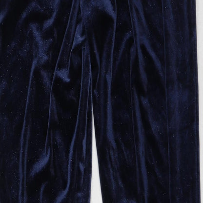 b.young Womens Blue  Polyester Jogger Trousers Size M L34 in Regular