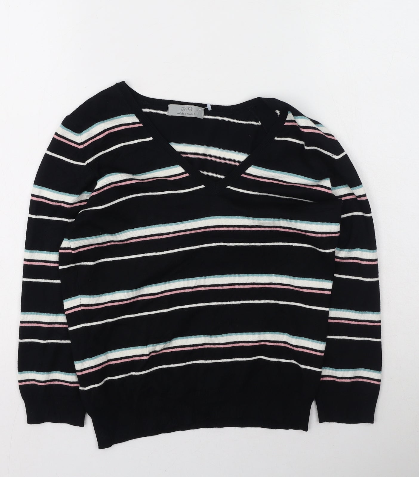 Womens UK Size 14 Marks and Spencer Multicoloured Pullover Jumper