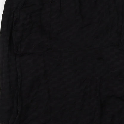 Nasty Gal Womens Black  Viscose Wrap Dress  Size 12  V-Neck