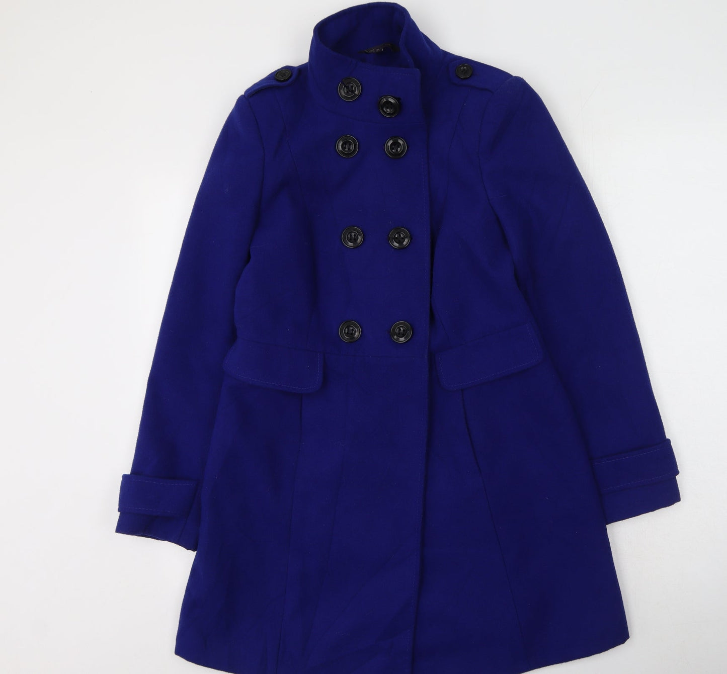 Marks and Spencer Womens Blue   Trench Coat Coat Size 8