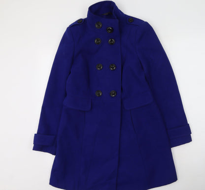 Marks and Spencer Womens Blue   Trench Coat Coat Size 8