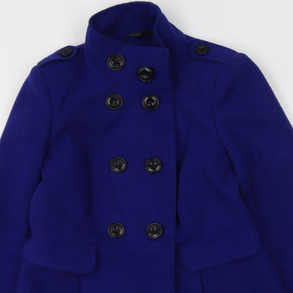 Marks and Spencer Womens Blue   Trench Coat Coat Size 8