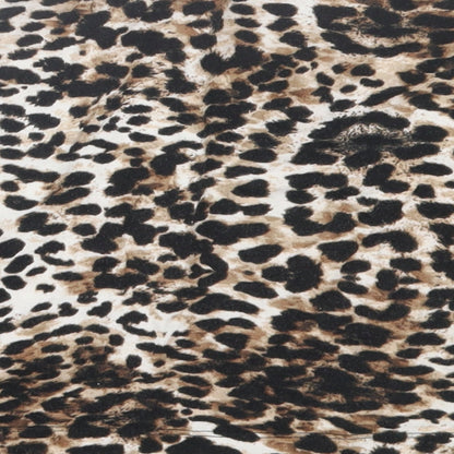 H&M Womens Brown Animal Print Cotton A-Line Skirt Size S