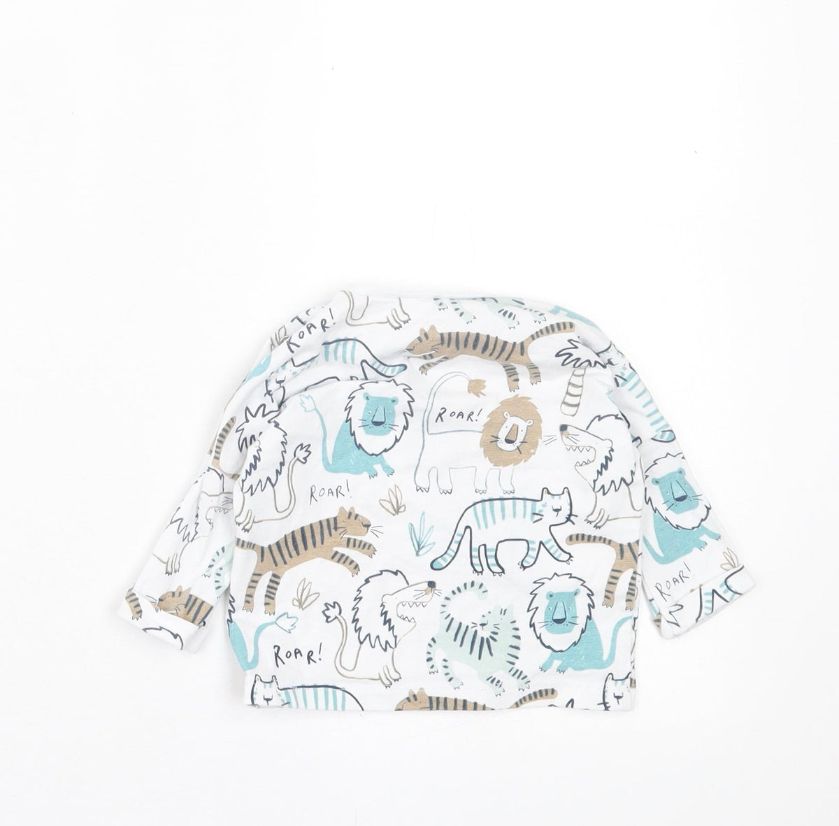 NEXT Baby Multicoloured Geometric Cotton Basic Casual Size 0-3 Months Crew Neck Button